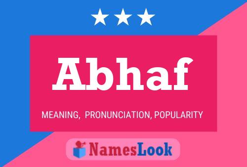 Abhaf Name Poster