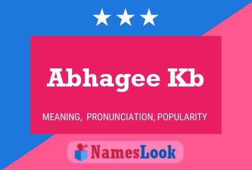 Abhagee Kb Name Poster