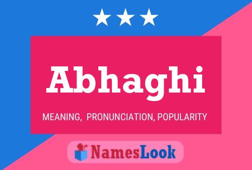 Abhaghi Name Poster