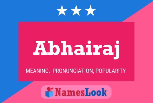 Abhairaj Name Poster