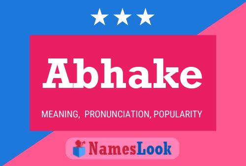 Abhake Name Poster