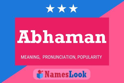 Abhaman Name Poster