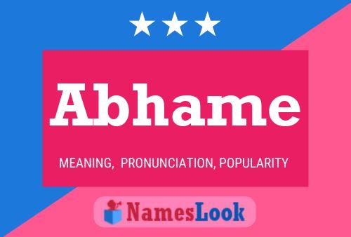 Abhame Name Poster