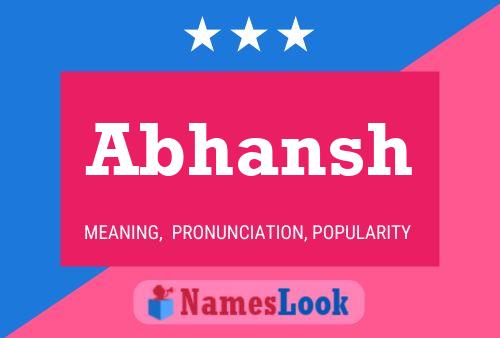 Abhansh Name Poster