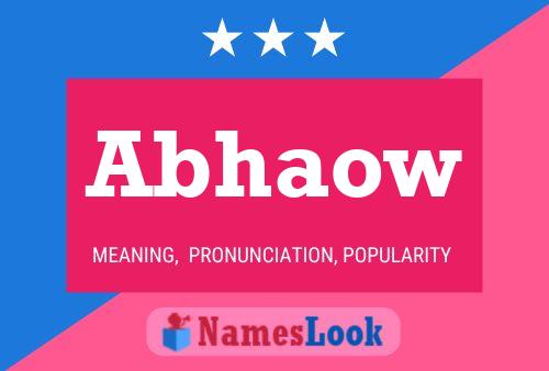 Abhaow Name Poster