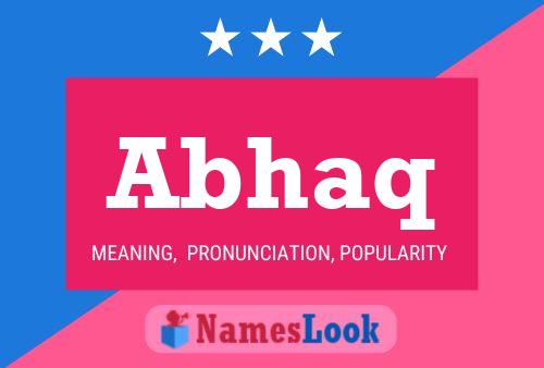 Abhaq Name Poster