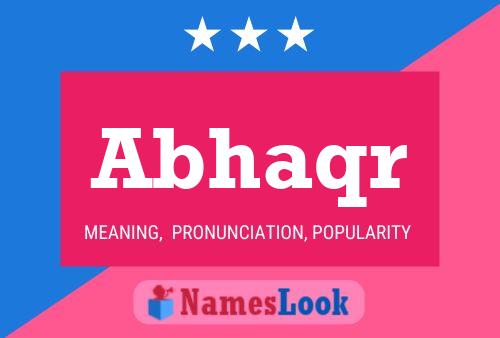 Abhaqr Name Poster