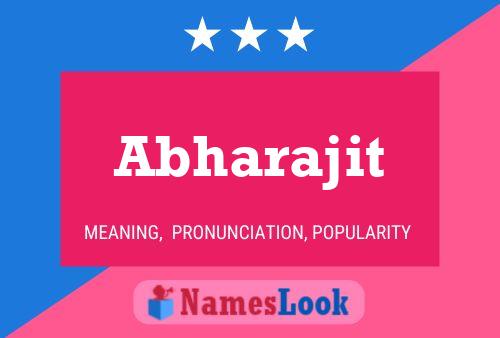 Abharajit Name Poster