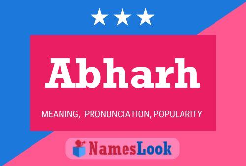 Abharh Name Poster