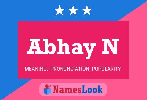 Abhay N Name Poster