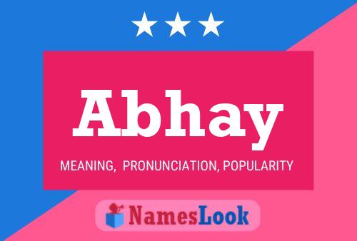 Abhay Name Poster