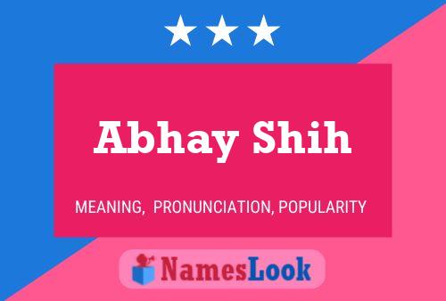 Abhay Shih Name Poster