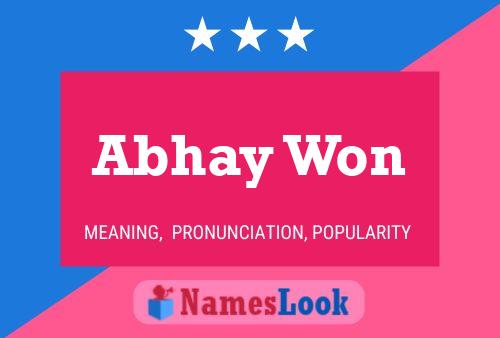 Abhay Won Name Poster