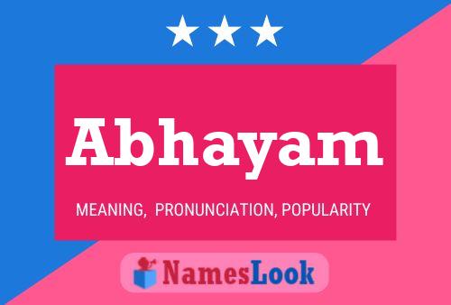 Abhayam Name Poster