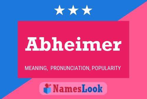 Abheimer Name Poster