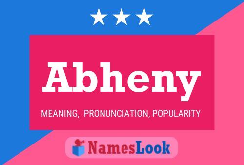 Abheny Name Poster