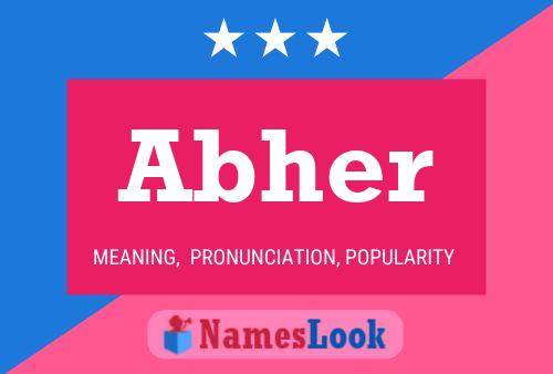 Abher Name Poster