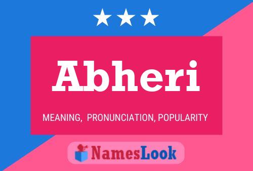 Abheri Name Poster