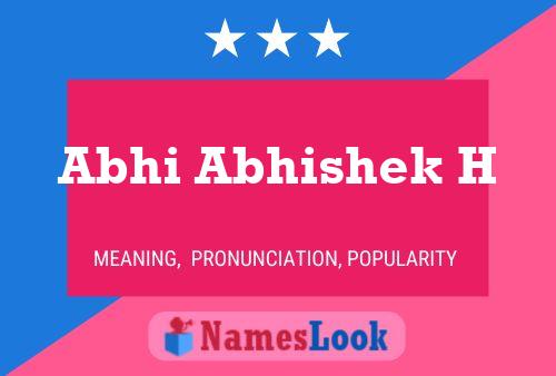 Abhi Abhishek H Name Poster