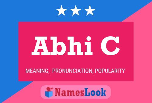 Abhi C Name Poster