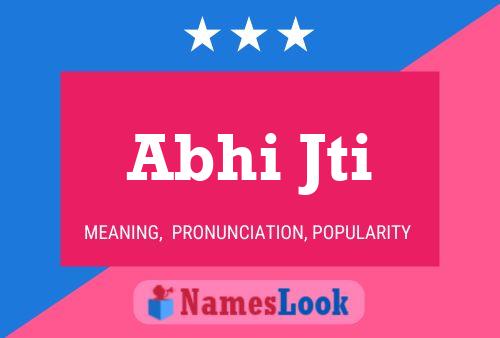 Abhi Jti Name Poster