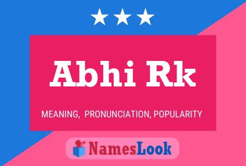 Abhi Rk Name Poster