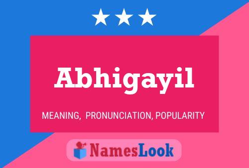 Abhigayil Name Poster