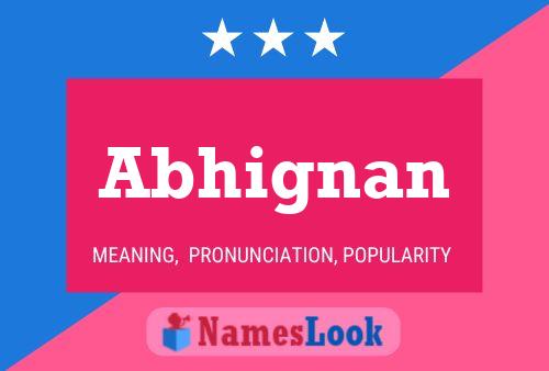 Abhignan Name Poster