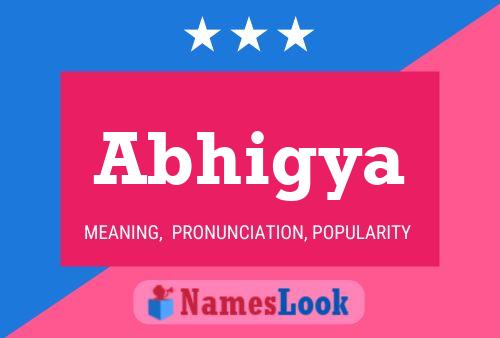 Abhigya Name Poster