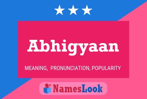 Abhigyaan Name Poster