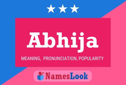 Abhija Name Poster