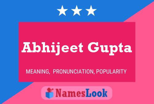 Abhijeet Gupta Name Poster