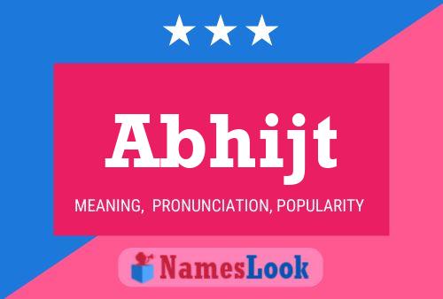 Abhijt Name Poster