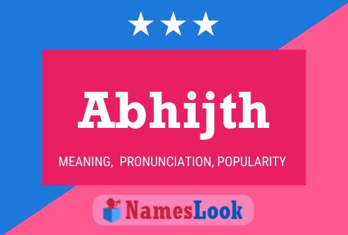 Abhijth Name Poster