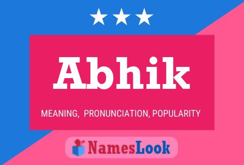 Abhik Name Poster