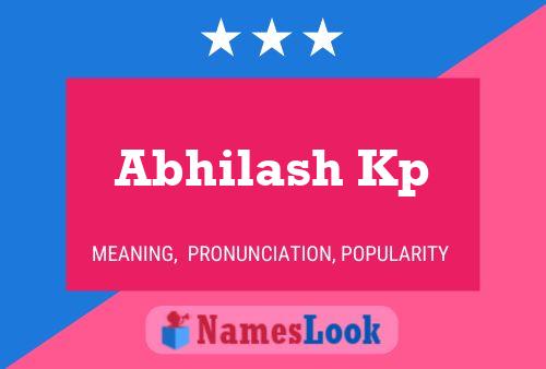 Abhilash Kp Name Poster