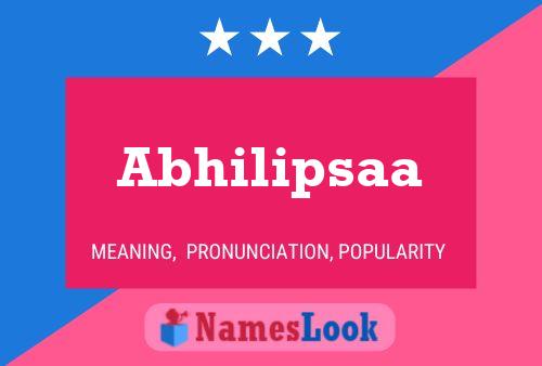 Abhilipsaa Name Poster