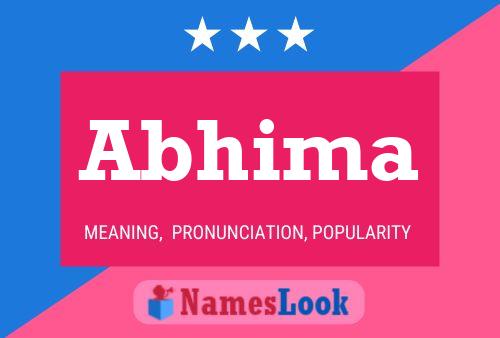 Abhima Name Poster