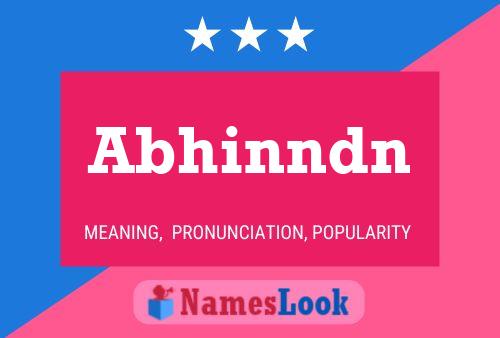 Abhinndn Name Poster