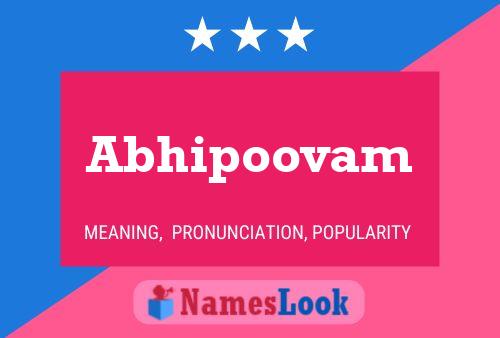 Abhipoovam Name Poster