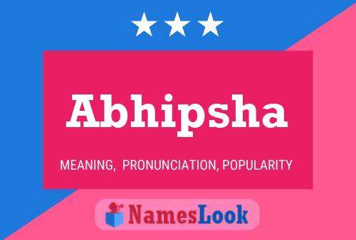 Abhipsha Name Poster