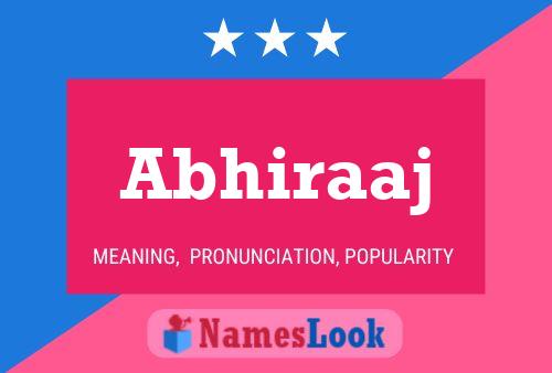 Abhiraaj Name Poster