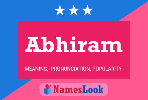 Abhiram Name Poster