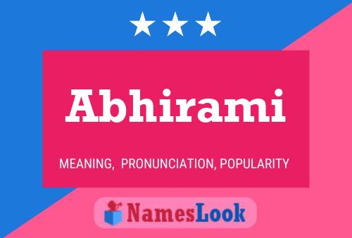 Abhirami Name Poster