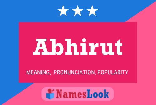 Abhirut Name Poster