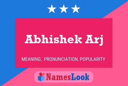 Abhishek Arj Name Poster