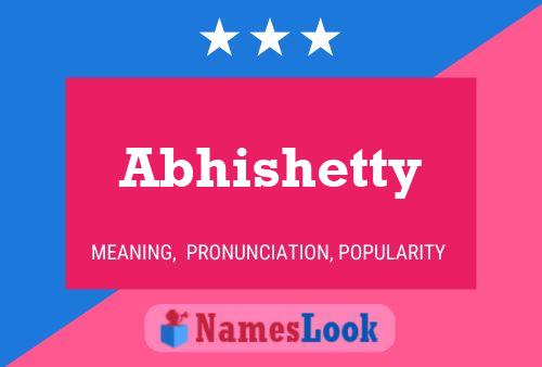 Abhishetty Name Poster