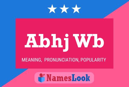 Abhj Wb Name Poster