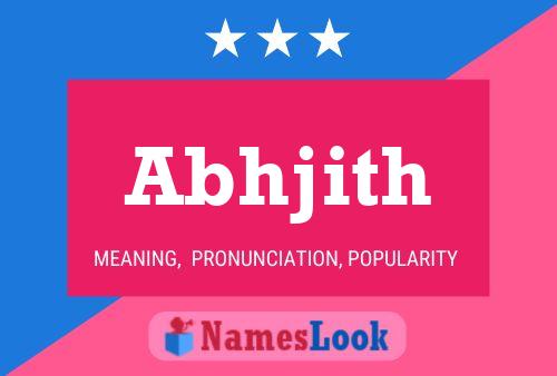 Abhjith Name Poster