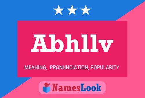 Abhllv Name Poster